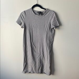 Theory Gray Mini T-Shirt Dress